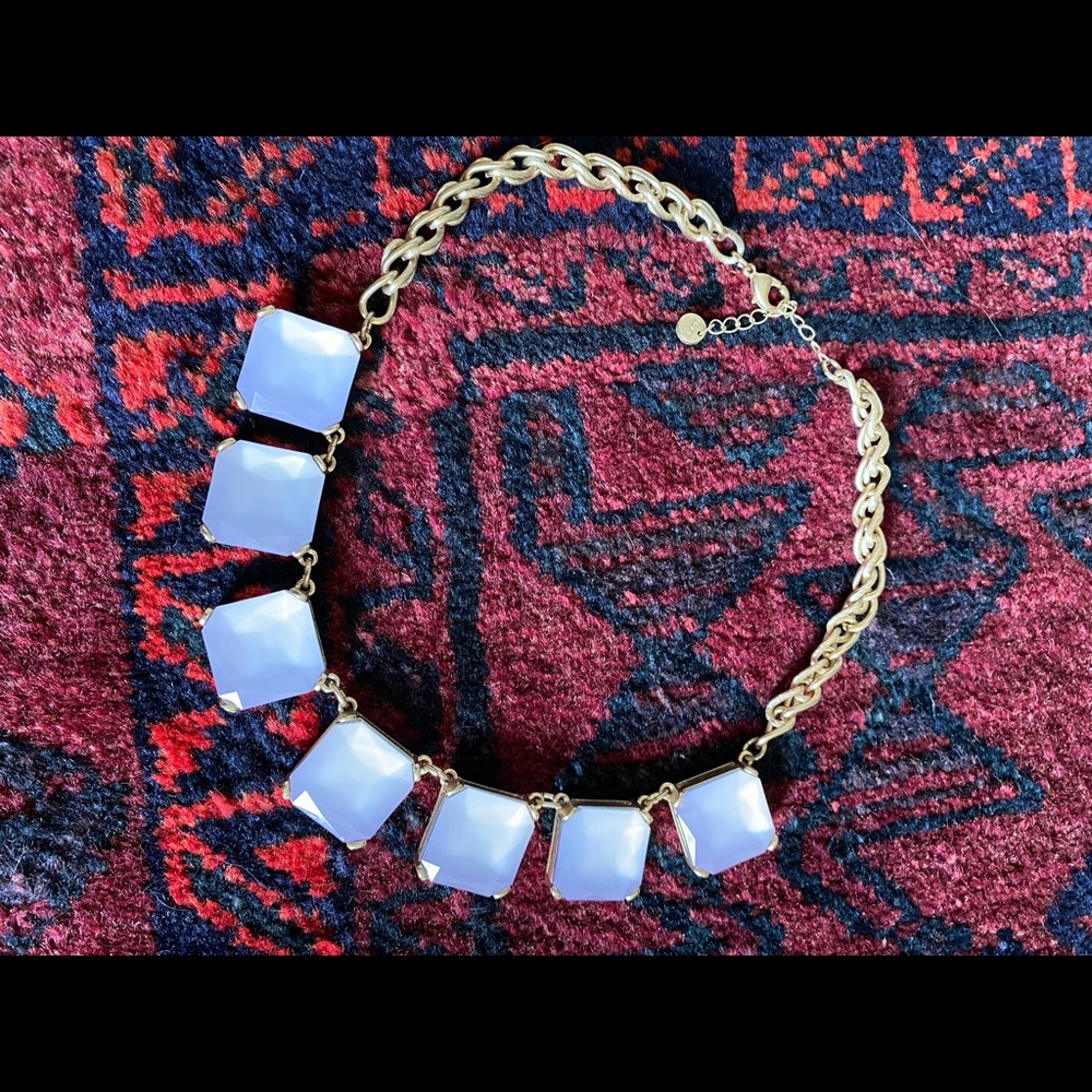 LOFT Milky Pink Cube Necklace